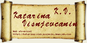 Katarina Višnjevčanin vizit kartica